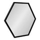 preview thumbnail 10 of 37, Kate and Laurel Laverty Framed Hexagon Wall Mirror 24x26 - Black