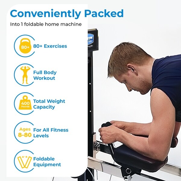 Total Gym XLS Unisex Universal Home Gym Workout Machine with Ab