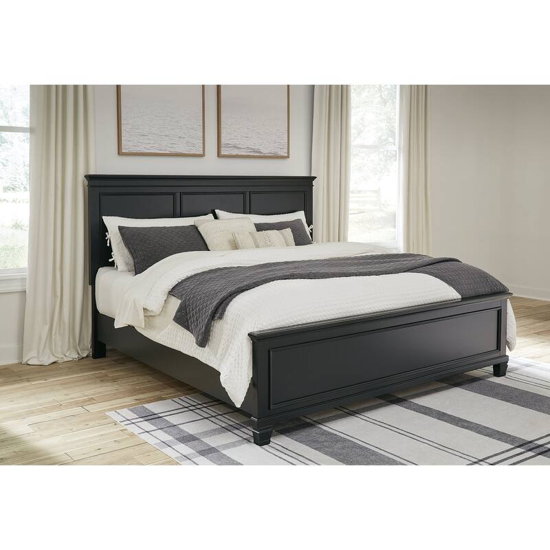 Signature Design by Ashley Fortman Panel Bed - Black - King