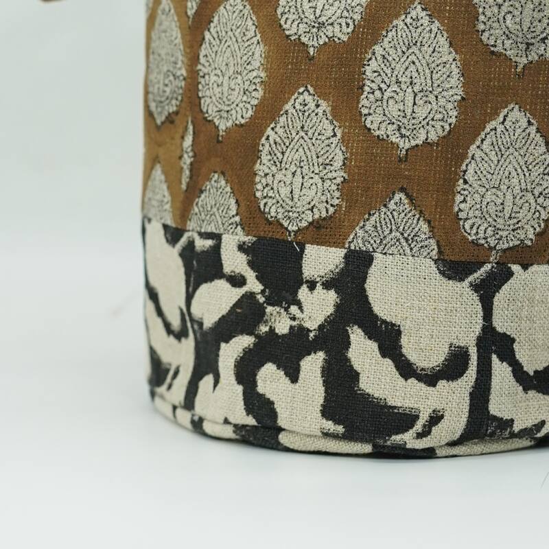 Fabdivine Handmade Floral Room Décor Nursery Storage Basket