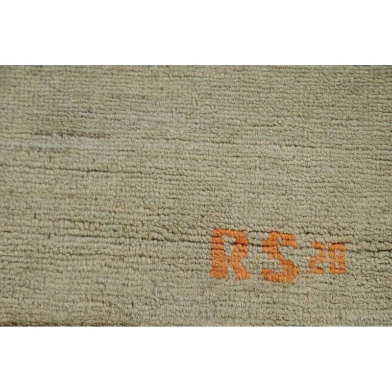 Gabbeh Modern Foyer Rug Accent Handmade Wool Carpet - 2'7"x 3'11"
