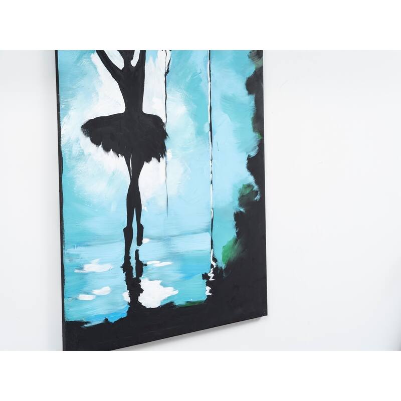 Wandela Wall Canvas Paintings 47'' x 27'' - Green