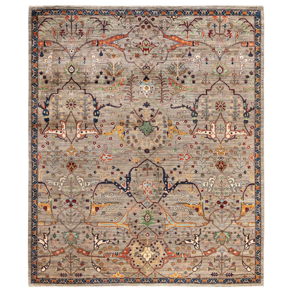 Serapi One-of-a-Kind Hand-Knotted Area Rug - Brown - 8' 1" x 9' 9"