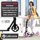 preview thumbnail 7 of 6, Lascoota Kick Scooter for Adults & Teens. Lightweight Foldable Adult Scooter (Teen, Pink)
