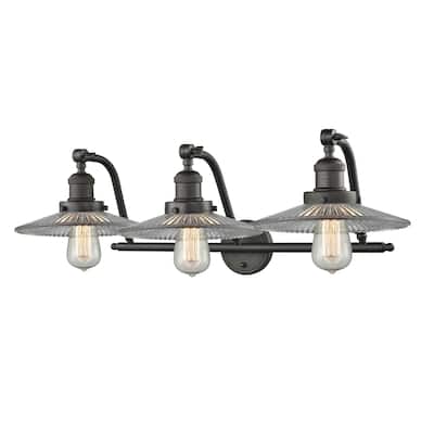 Innovations Lighting Halophane 3 Light 28" Wide Bathroom Vanity Light