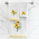 preview thumbnail 12 of 11, Authentic Hotel and Spa Turkish Cotton Girasol 3PC Embellished Bath and Hand Towel Set