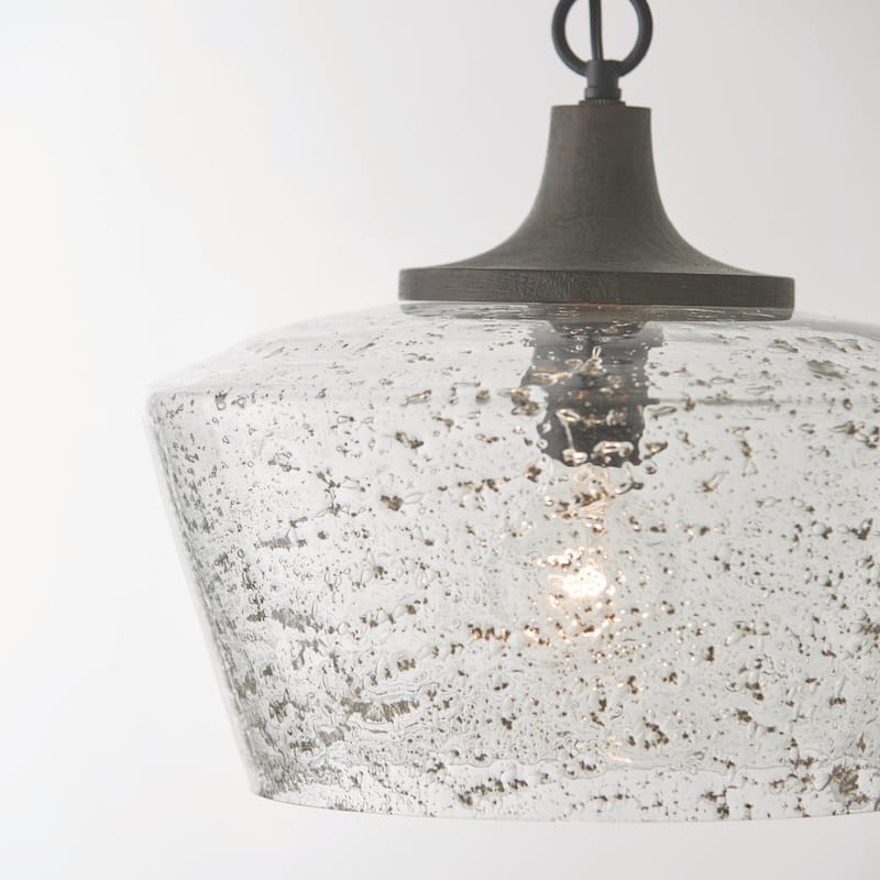 Clive 1-light Carbon Grey & Black Iron Pendant
