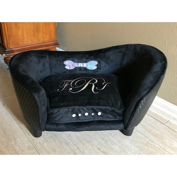 Enchanted Home Pet Ultra Plush Small Black Basketweave Sofa Enchanted Home Pet Ultra Plush Small Black Basketweave Sofa Bed Free Shipping Today 9063892