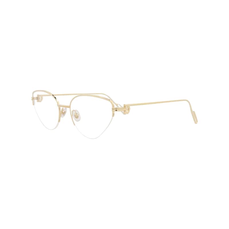 Cartier Cat Eye-Frame Metal Optical Frames