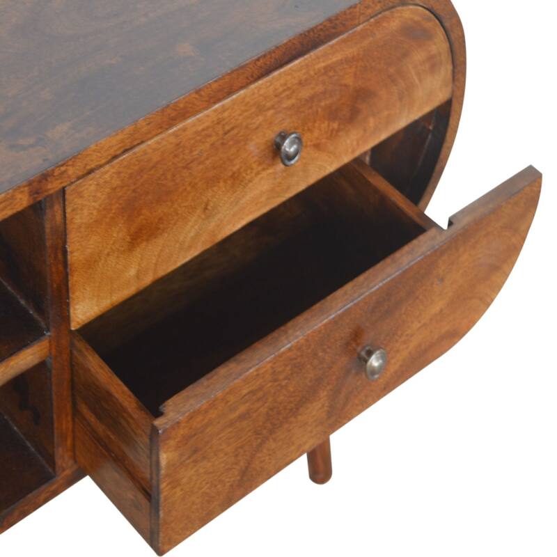 Modern TV Stand with Wood Feet, Entertainment Center with Large Storage Drawers
