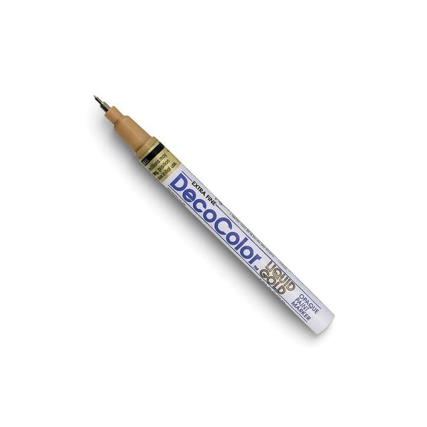 Curata Neqwa Extra Fine Gold Paint Marker For Glass Ornaments Bed