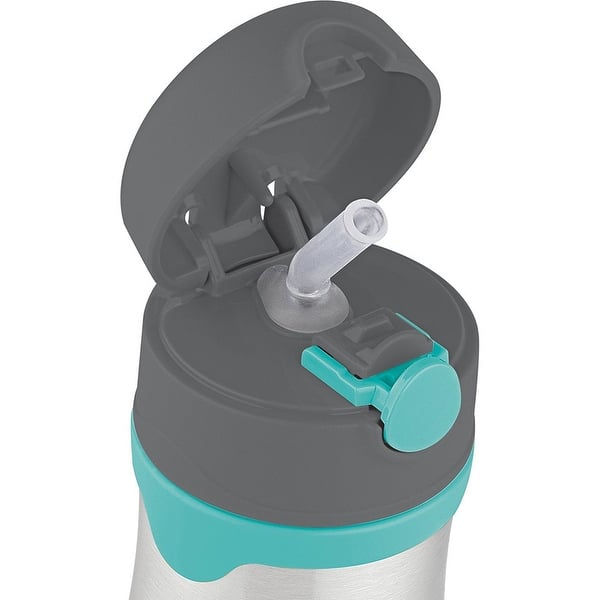 Foogo Vacuum Insulated Straw Bottle Blue - 10 oz. (Thermos)