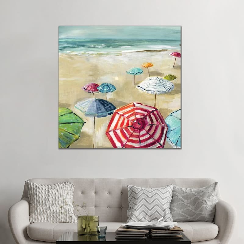 iCanvas "Umbrella Beach II" by Carol Robinson Canvas Print