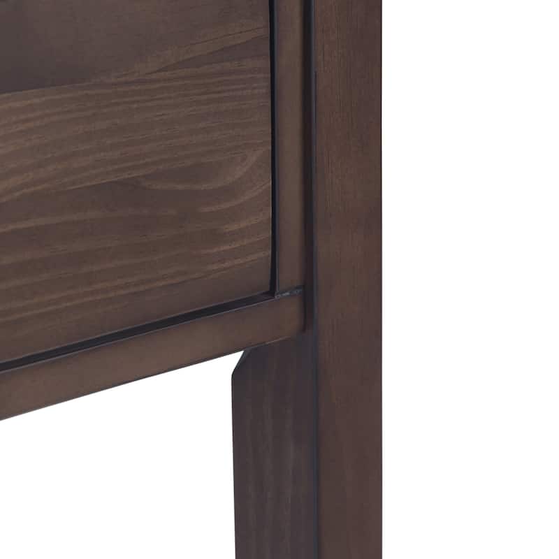 WYNDENHALL Fabian 60 inch Wide Solid Wood Contemporary Console Table - 60" W x 16" D x 30" H