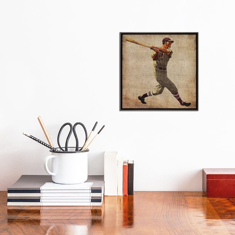 iCanvas "Vintage Sports VI" by John Butler Framed
