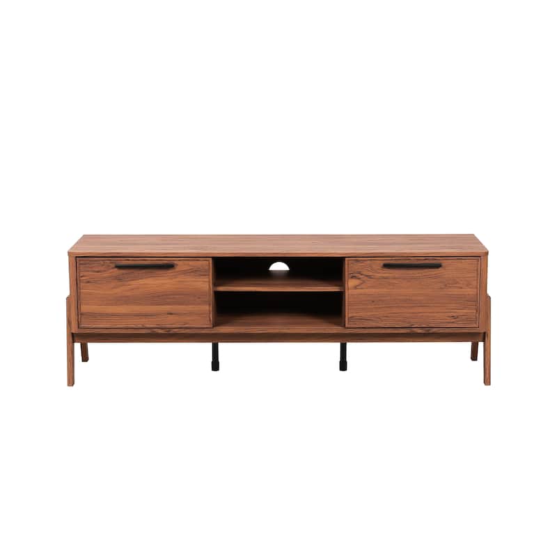 NPD Furniture Heaton 60.5 Inch Low TV Stand with Storage