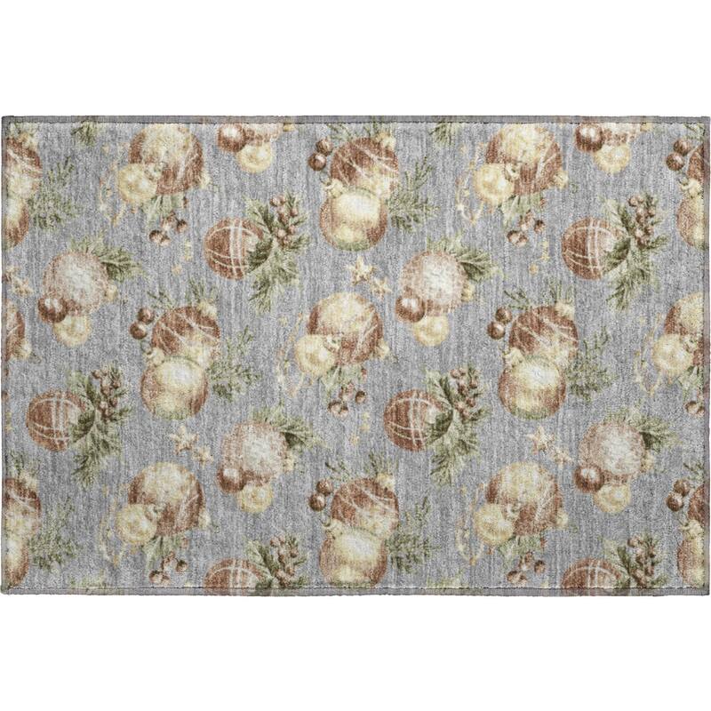 Premium Washable Super Soft Holiday Ornament Mayfield Rug