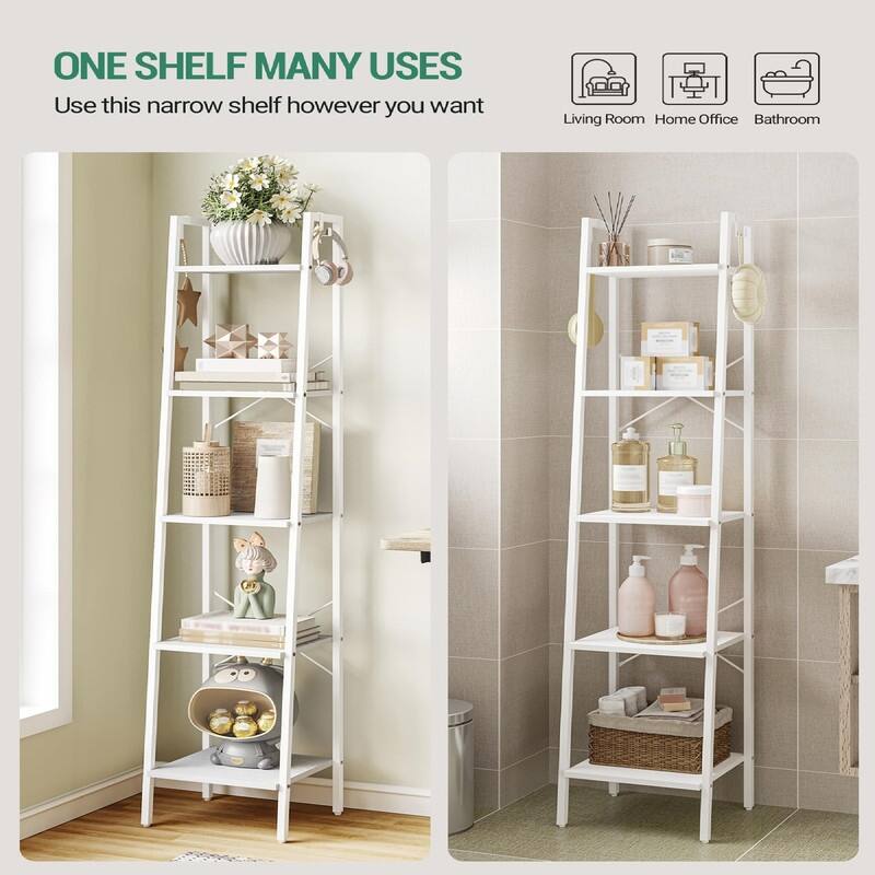 Ladder Shelf - 13.4"D x 11.8"W x 63"H