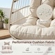 preview thumbnail 36 of 53, Oversized 1-Person Foldable Hanging Egg Chair - Wicker Swing Chair with Stand, Portable for Indoor Outdoor Patio