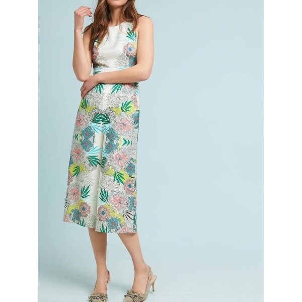 anthropologie metallic jumpsuit