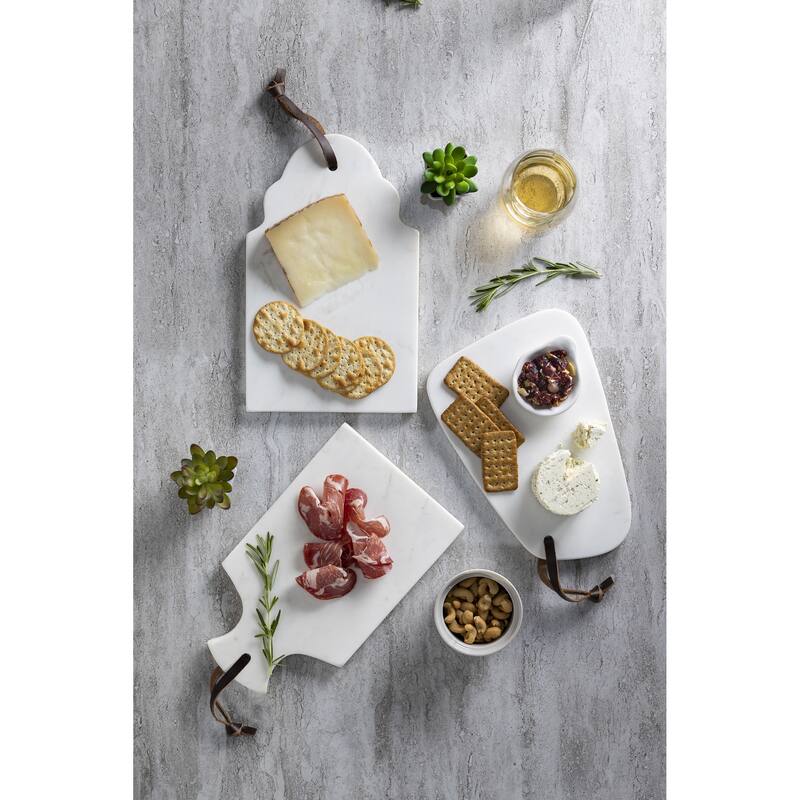 12 in Genuine White Marble Cutting Board