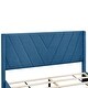 preview thumbnail 8 of 42, Queen Linen Upholstered Platform Bed with Storage Drawers & Headboard