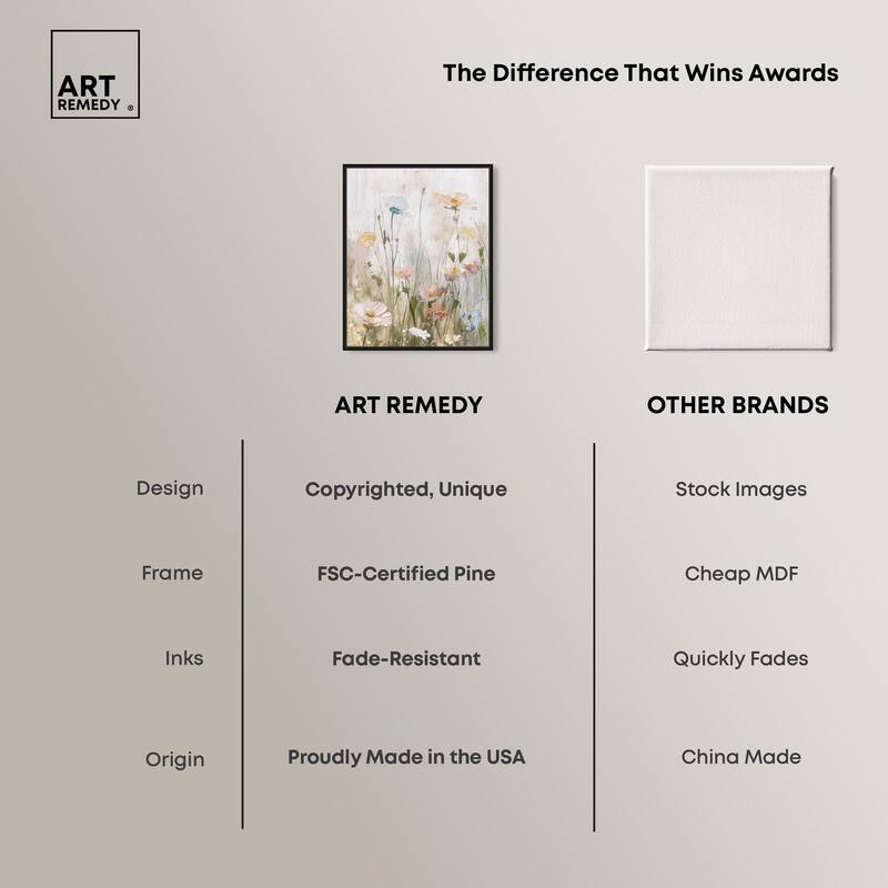 Floral Luster Canvas by Art Remedy