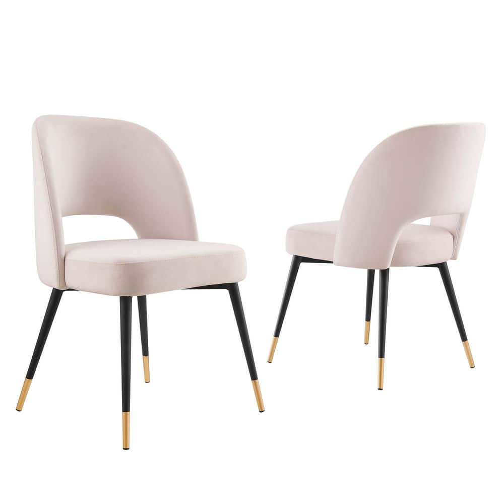 Rouse Performance Velvet Dining Side Chairs (Set of 2)