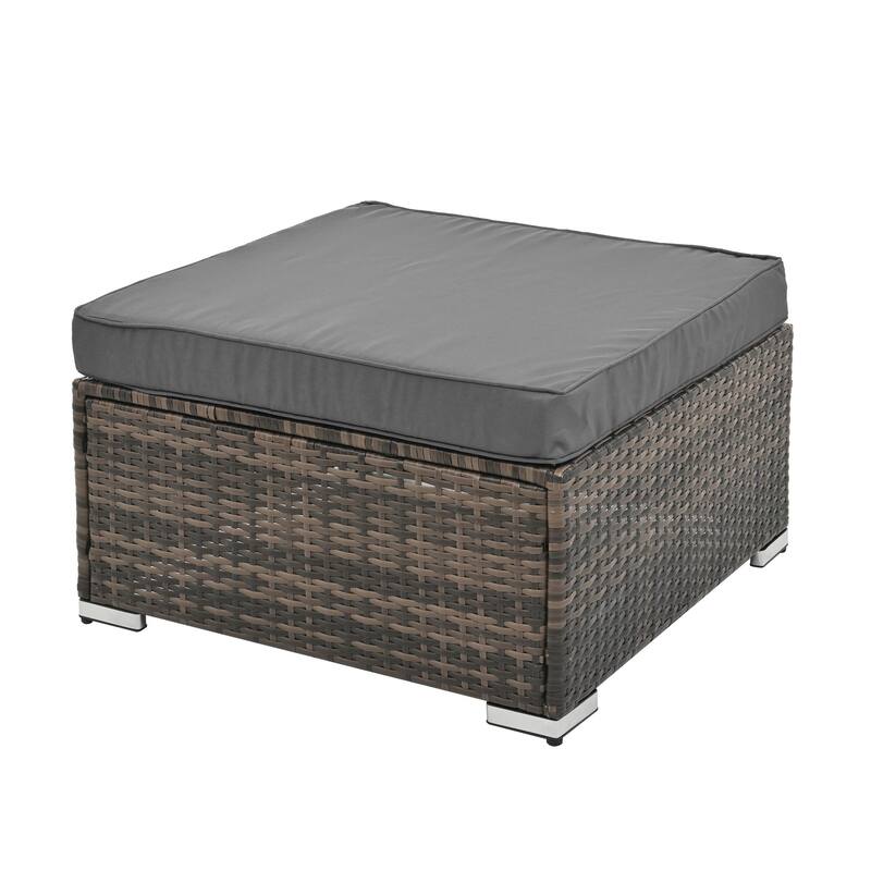 Outdoor Wicker Weaving Conversation Combo Set of 4