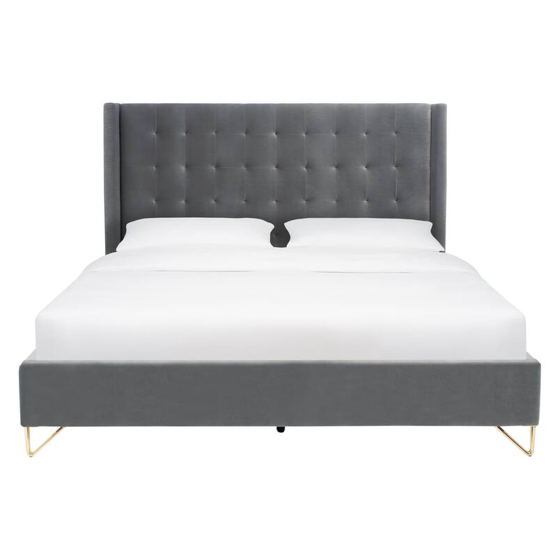 SAFAVIEH Couture Hiawatha Metal Leg Queen Bed