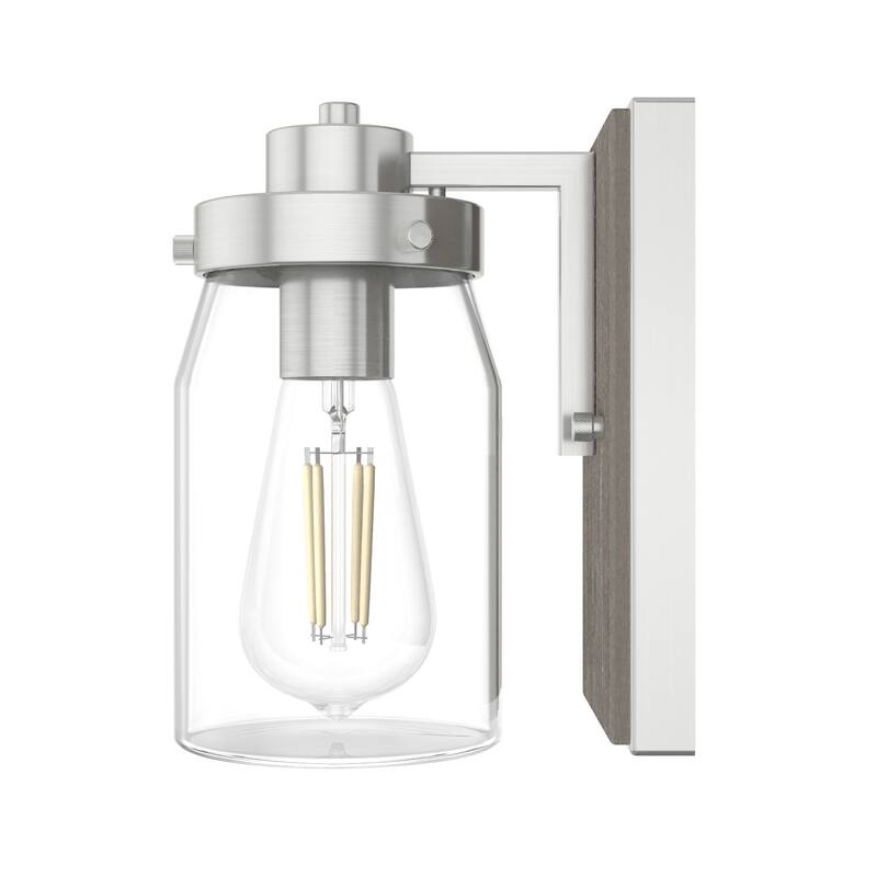 Hunter Devon Park 1-Light Wall Sconce, Rustic, Modern Farmhouse, Damp-Rated
