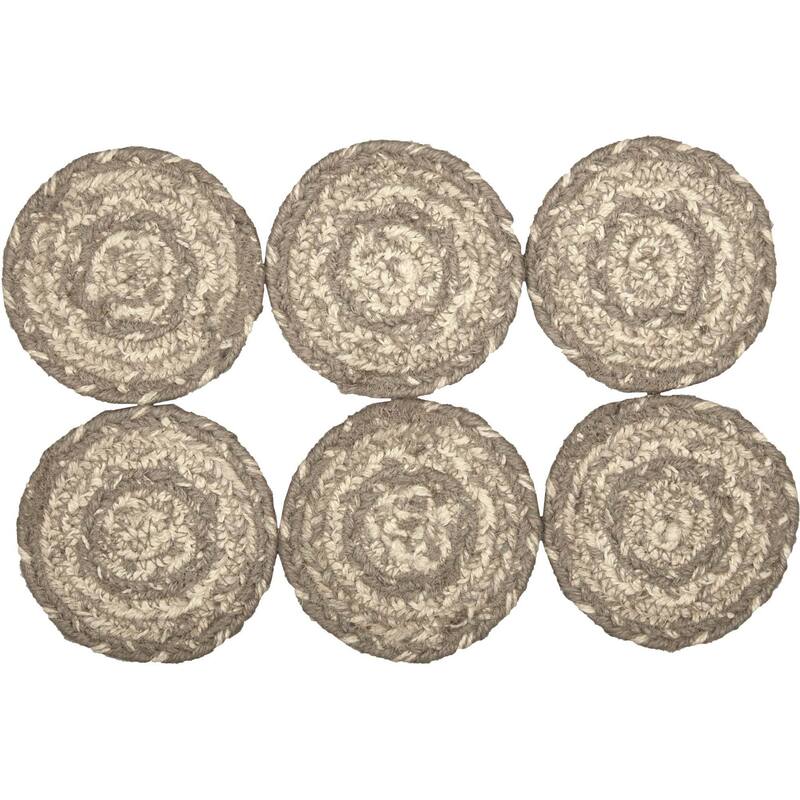 Cobblestone Jute Coaster Set of 6 - 4