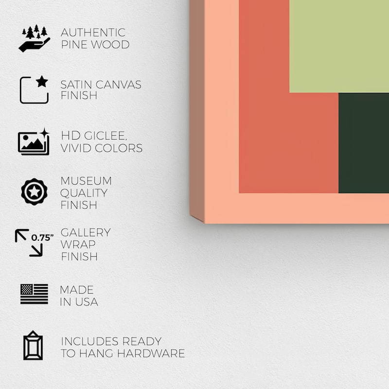 Wynwood Studio Canvas Abstract Tennis Yard Green and Light Green Modern & Contemporary Wall Art Canvas Print