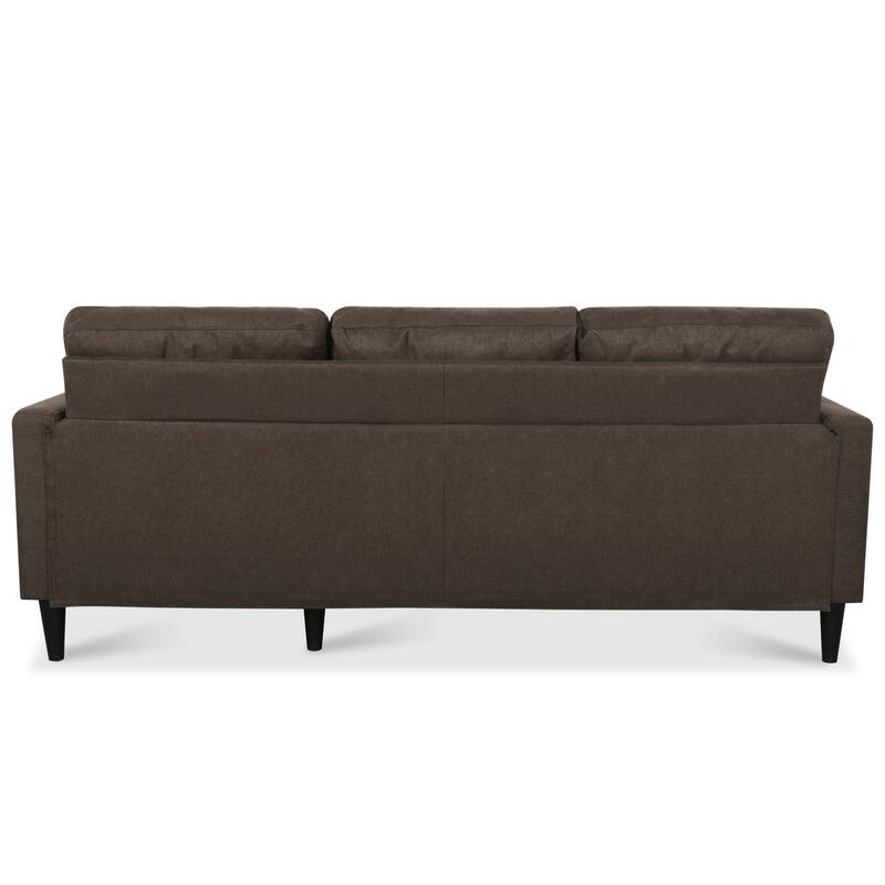 74.8" Fabric Sofa with Storage and Solid Wood Frame, 660lb Capacity