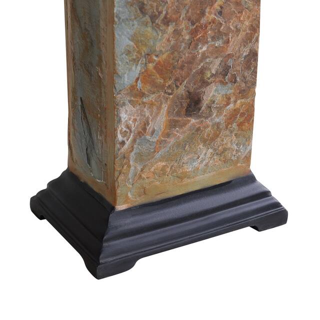 Landon Natural Slate Slate Table Lamp