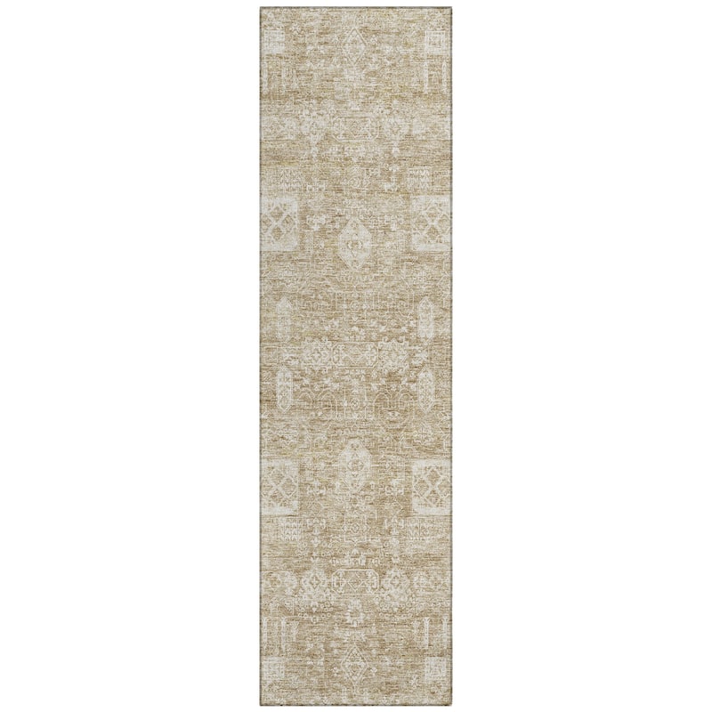 Machine Washable Indoor/ Outdoor Chantille Vintage Traditional Rug