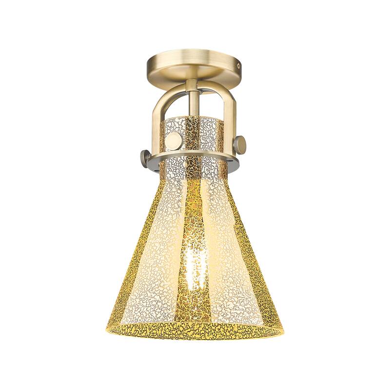 Innovations Lighting Downtown Urban - Newton Cone - 1 Light 8" Arched-Frame Flush Mount