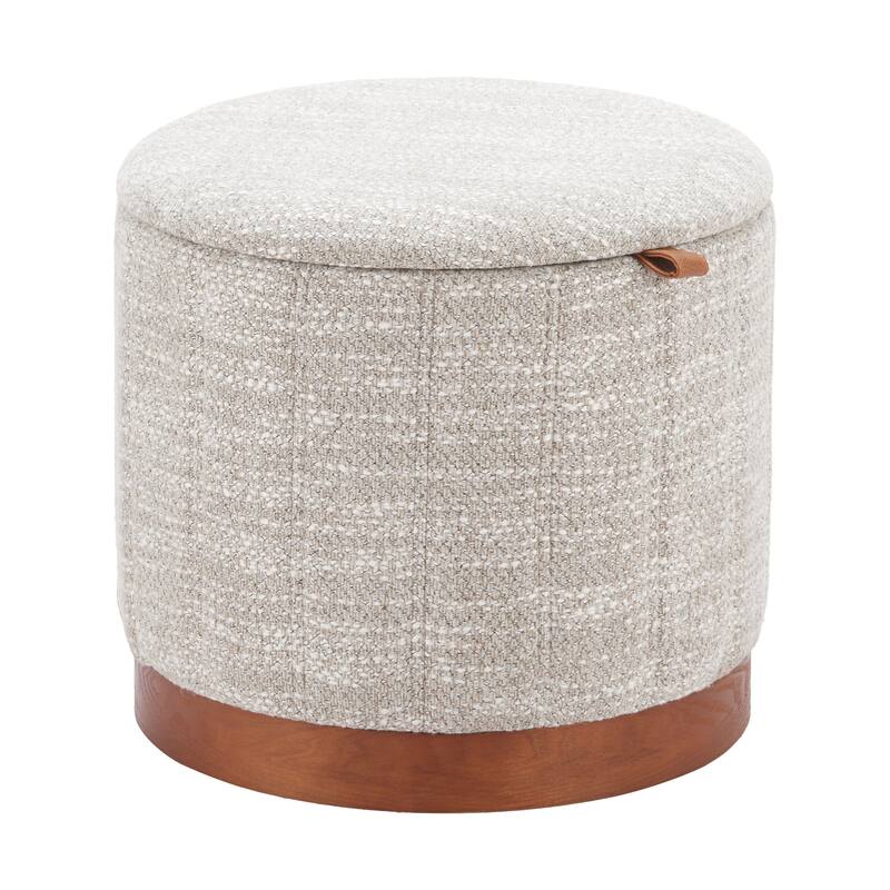 Fije Storage Ottoman Gray