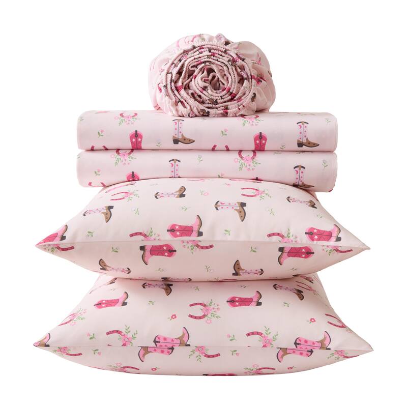 Wrangler Kids Printed Cozy Sheet Set