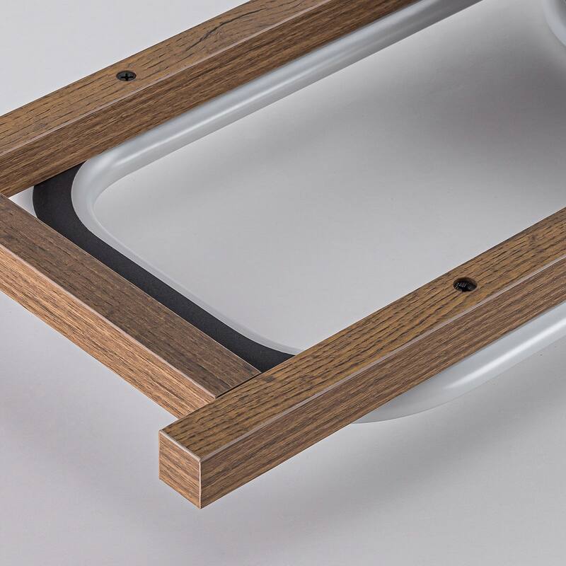 Modern Farmhouse Rectangle LED Semi Flush Mount