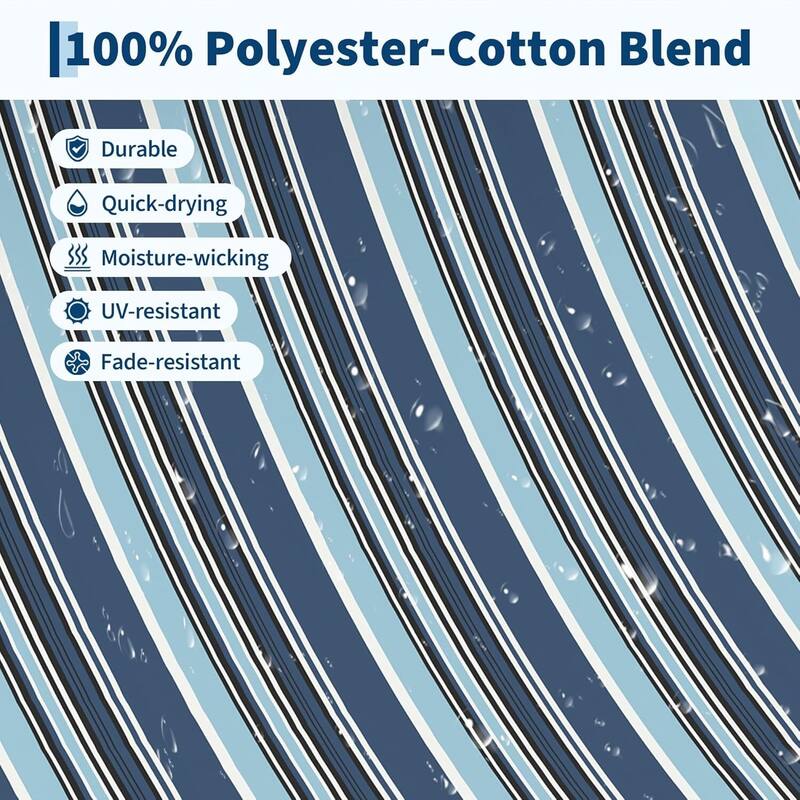 Double Quilted Fabric Hammock, 450 LBS Capacity for Outdoor Patio Backyard Poolside