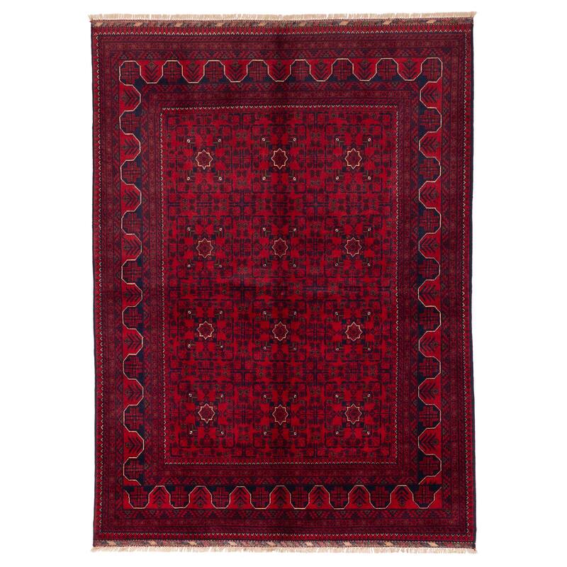 ECARPETGALLERY Hand-knotted Finest Khal Mohammadi Red Wool Rug - 5'9 x 7'10
