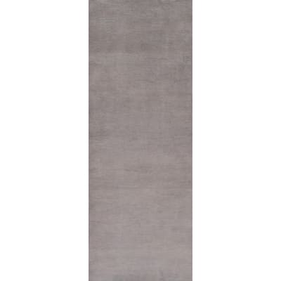 Hand Knotted Oriental 100% Wool Carpet Modern Solid Purples Gabbeh Runner Rug - 10' 1'' X 2' 11''