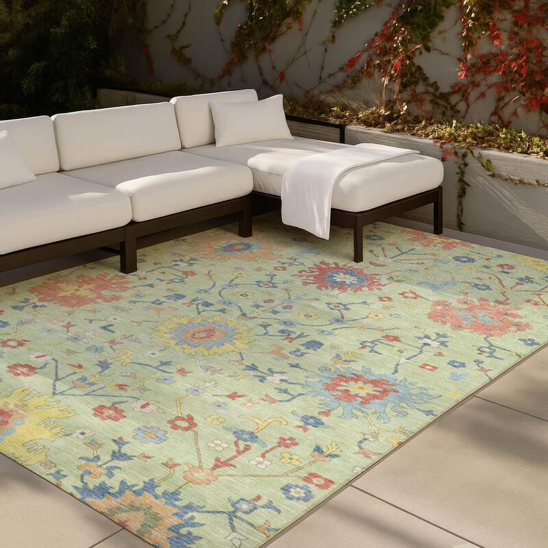 Machine Washable Indoor/ Outdoor Global Dillon Chantille Rug