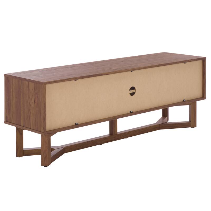 SAFAVIEH Home Ilyum 2-Shelf Tambour Doors Sideboard/Media Stand - 55"W x 16"D x 20"H