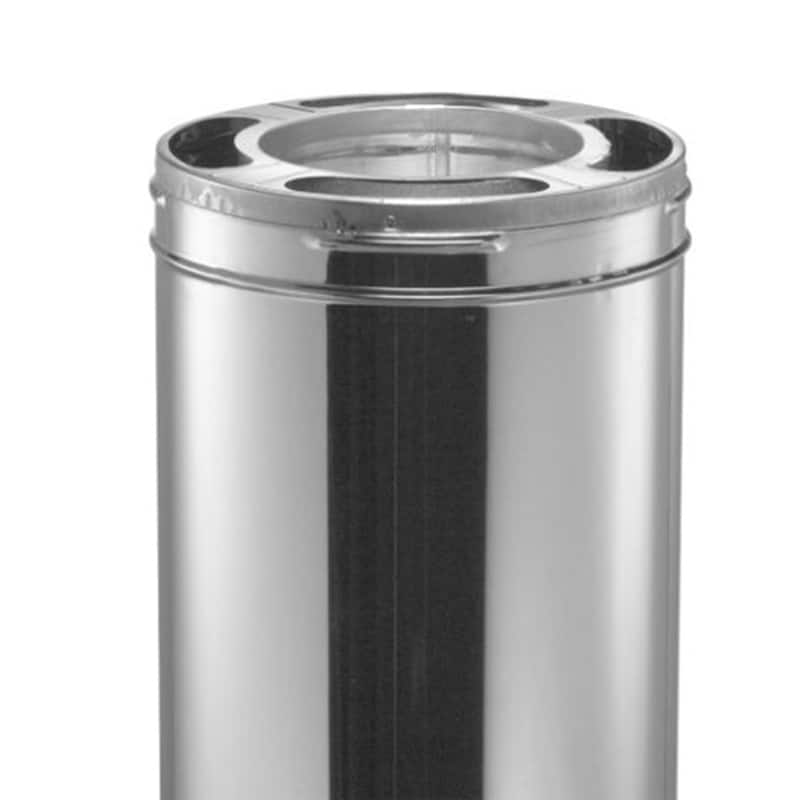 DuraVent 6DP-36 DuraPlus 36 x 6 Galvanized Steel Triple Wall Stove Pipe - 17.6