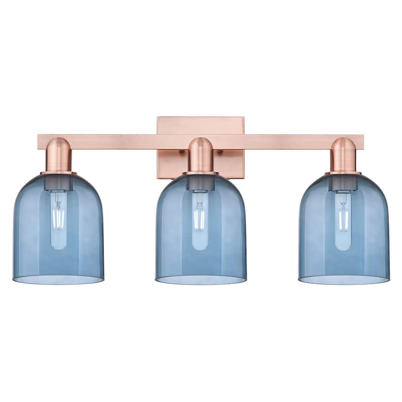 Innovations Lighting 716-3W-12-25 Bella Vanity Bella 3 Light 25" Wide - Antique Copper / Blue