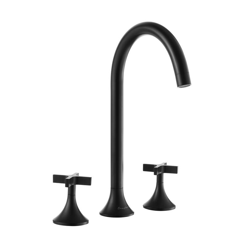 Daxton 8 in. Widespread, Cross Handle, Bathroom Faucet