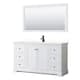Option White / White Quartz Top / Matte Black Hardware