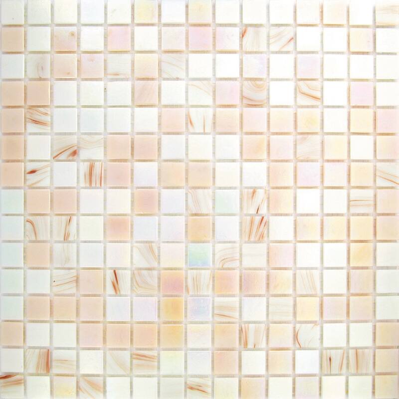 Apollo tile 12" x 12" Mingles Glossy Tuscan Beige Glass Tile (20 sq ft/case) - 20 Pack